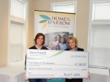 BENCHMARK FEDERAL CREDIT UNION RINGS UP DONATION FOR HOME OF THE SPARROW
