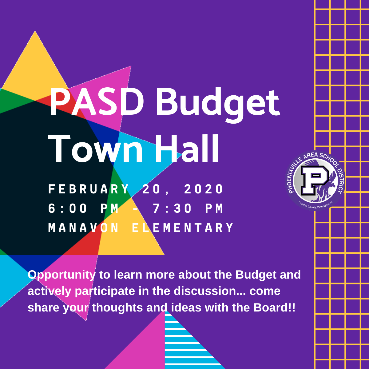 PASD Budget Town Hall