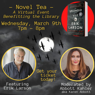 Novel Tea with Erik Larson and Abbott Kahler, aka Karen Abbott