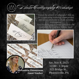 Basic Calligraphy Placecards & Food Labels Workshop