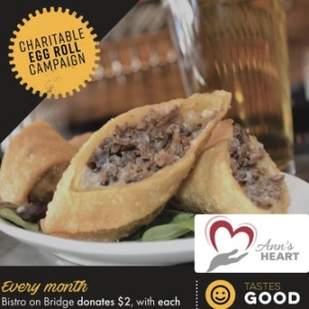 Bistro on Bridge’s Philly Egg Rolls for Ann’s Heart!