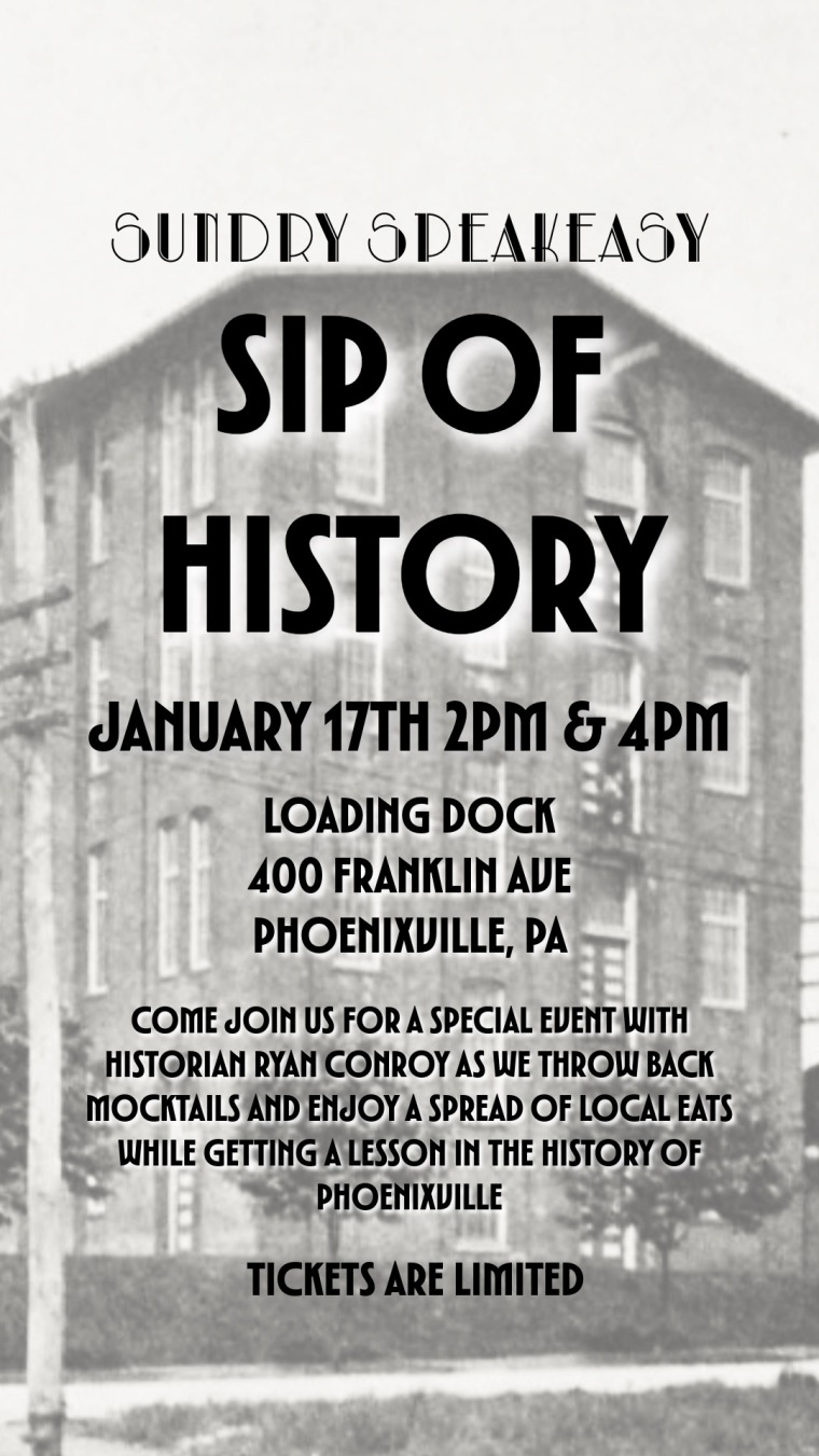 Sundry Speakeasy: Sip of History