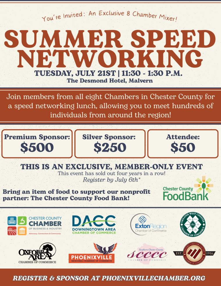 Summer Speed Networking: An Exclusive 8 Chamber Mixer