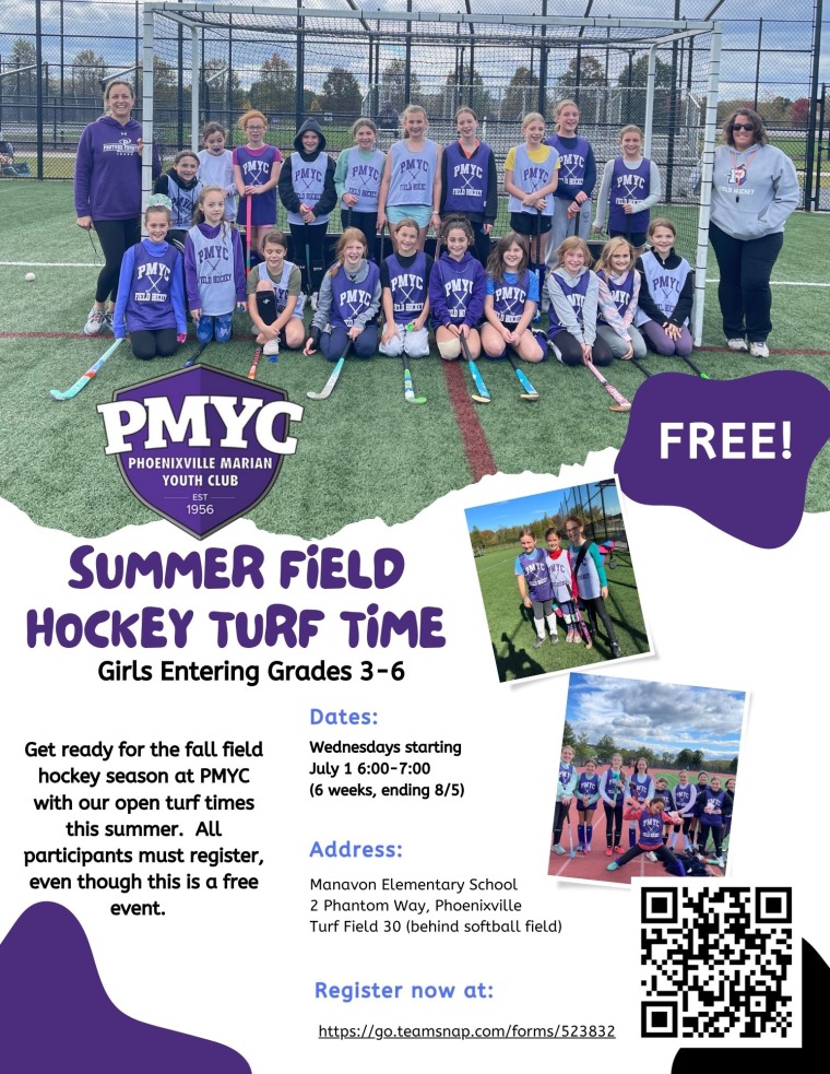 PMYC Summer Field Hockey Turf Time