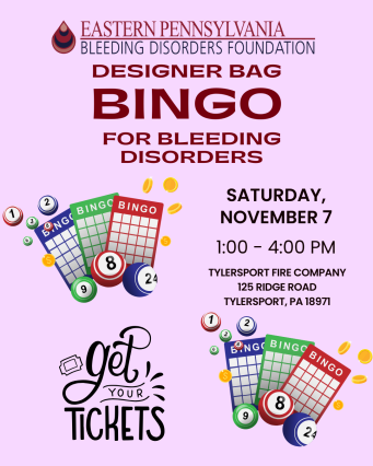 Designer Bag BINGO for Bleeding Disorders