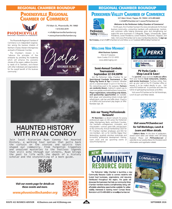 Route 422 Business Advisor September 2026 Issue
