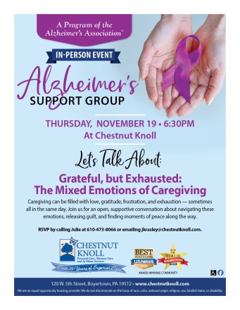 Alzheimer’s Support Group