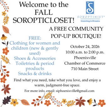 Soroptimist of Phoenixville – Fall Clothing Giveaway