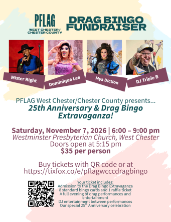 Drag Bingo PFLAG West Chester/Chester County